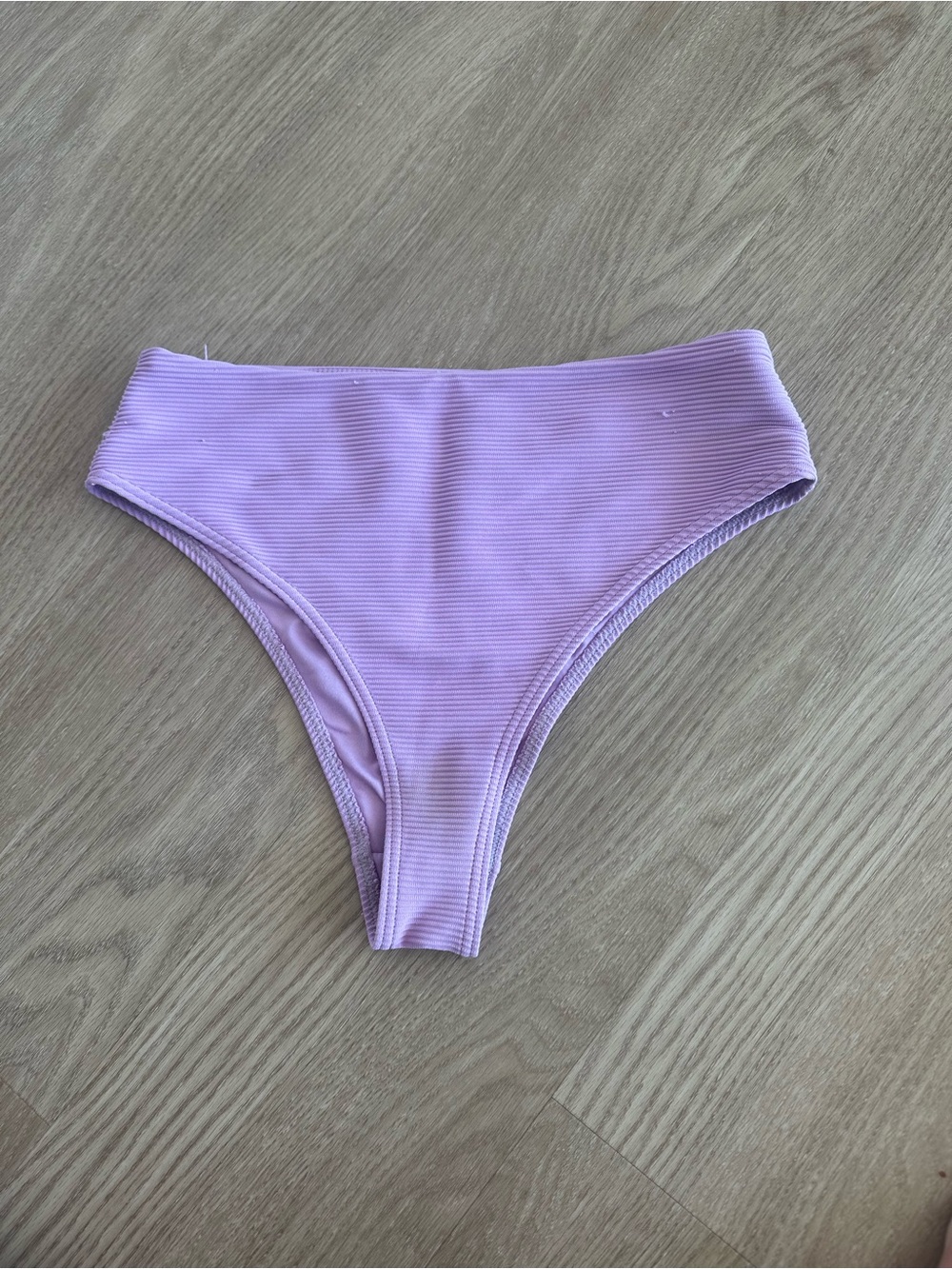 Billabong Lilac Ribbed High-Cut Bikini Bottom